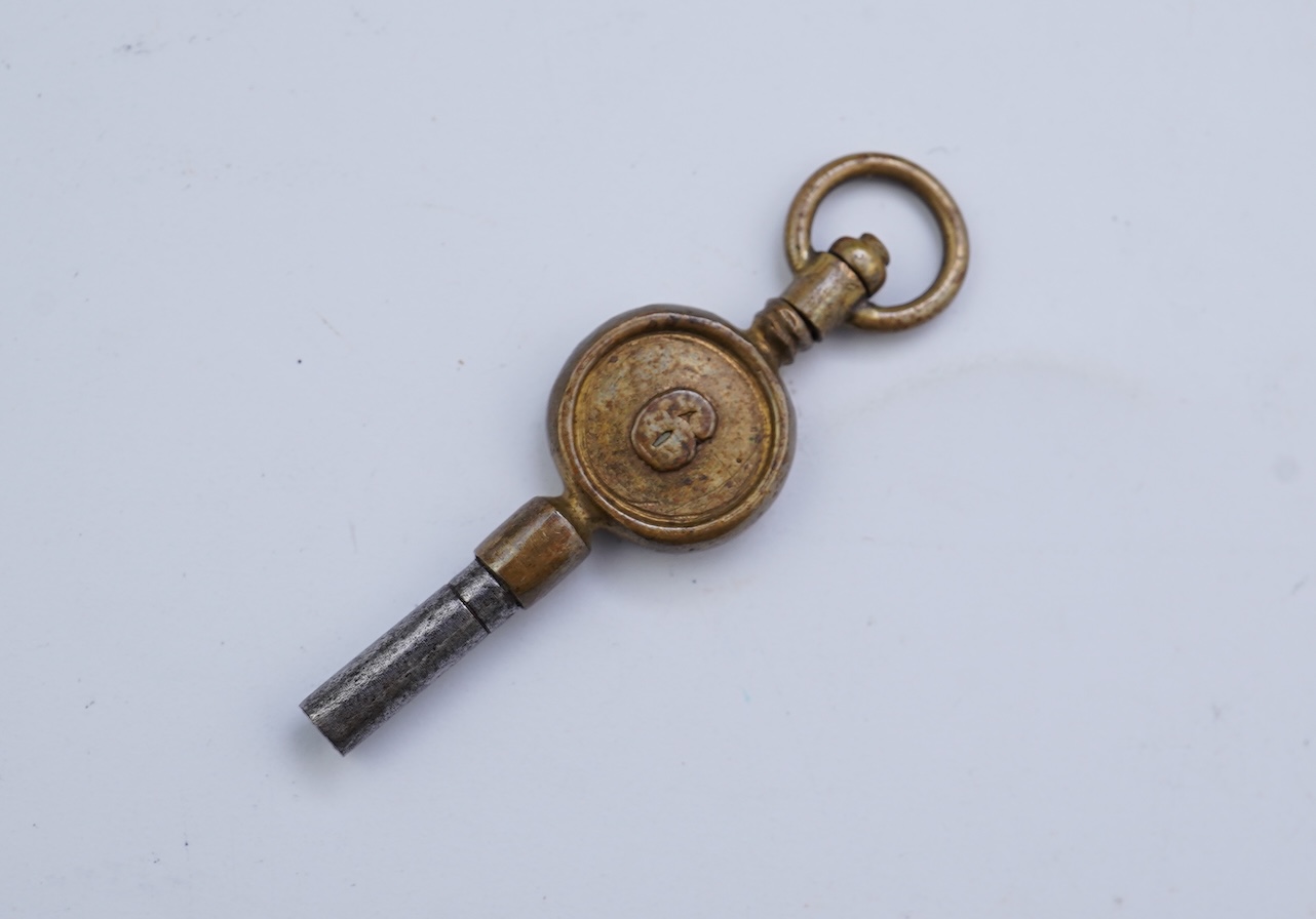 A Victorian engraved 18ct gold open faced key wind pocket watch